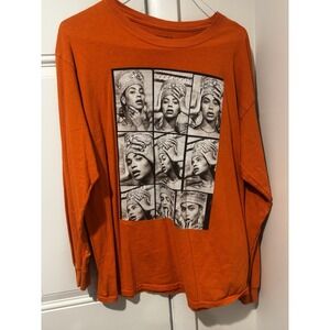 Beyoncé Orange Nefertiti Selfie Portraits Series Pics Shirt 2018 Adult L LS